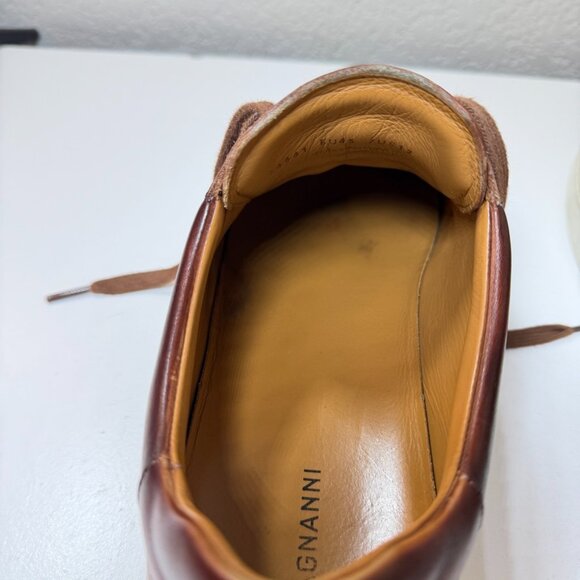 Magnanni Costa Lo Sneaker Cognac Calfskin Leather Size 12 Retails $450 - EUC! - Picture 12 of 16